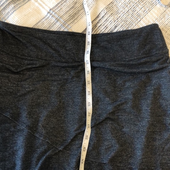 Athleta Womens Feather Falls Tiered Maxi Skirt Sz M Charcoal Heather Soft Comfy - Picture 6 of 6